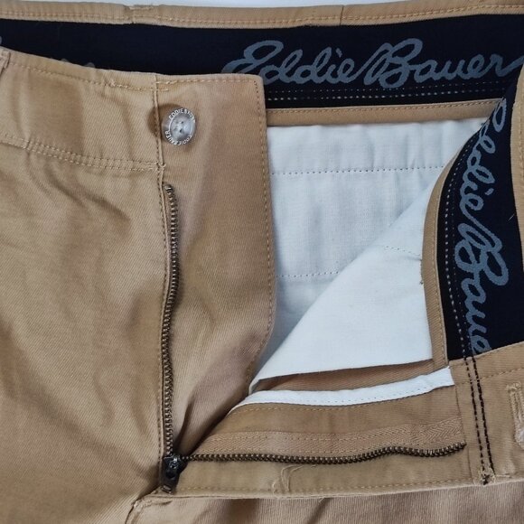 Eddie Bauer outdoor pants men's size 30X30 desert brown zip pocket - Picture 9 of 15